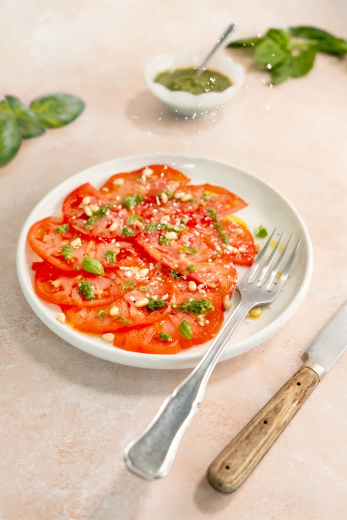 Recette de carpaccio de tomates Label Rouge